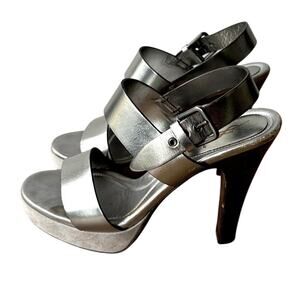 YSL Shoes Yves Saint Laurent Platform Slingback Heels Size 39 Women's 8